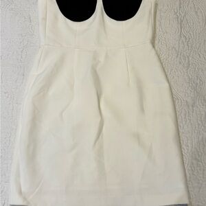 Gianni Bini Strapless White and Black Dress